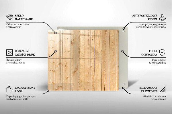 Deska kuchenna Delikatne drewniane deski
