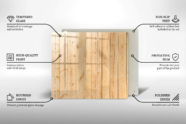 Deska kuchenna Delikatne drewniane deski