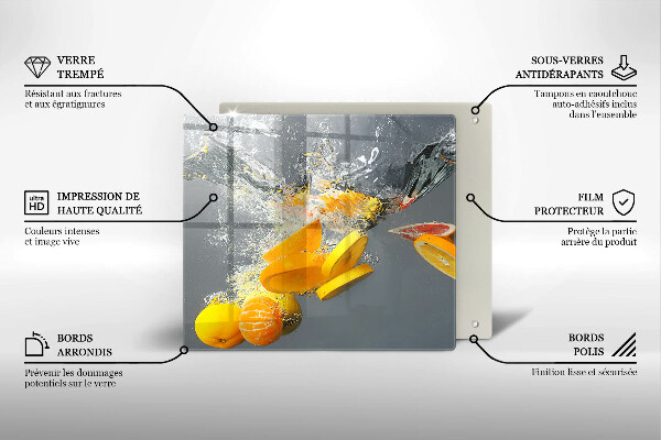 Deska kuchenna Cytryny w wodzie