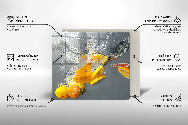 Deska kuchenna Cytryny w wodzie