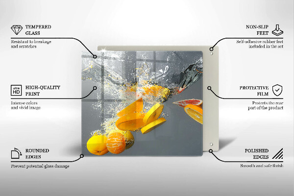 Deska kuchenna Cytryny w wodzie