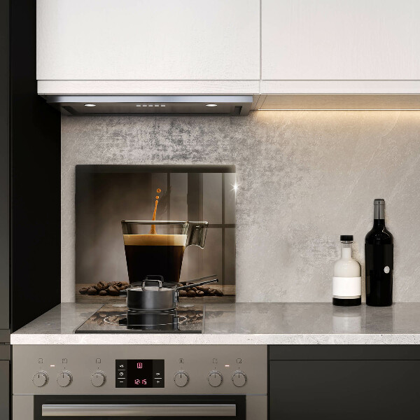 Deska kuchenna Szklanka i ziarna kawy