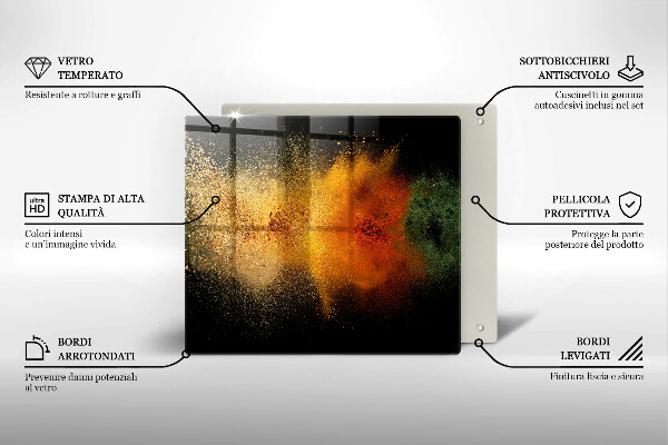 Deska do krojenia Kolorowe przyprawy