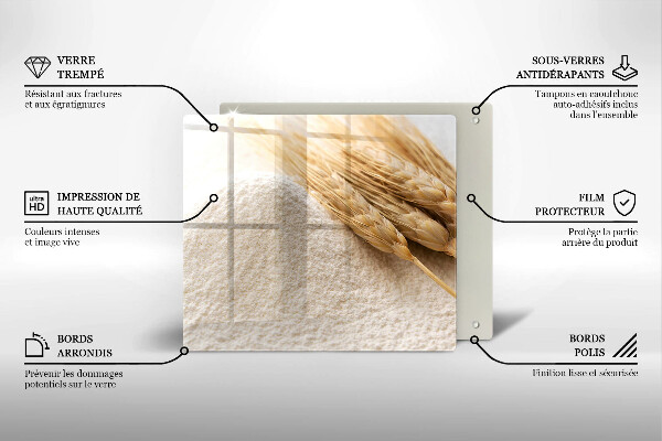 Deska do krojenia Mąka i kłosy zboża