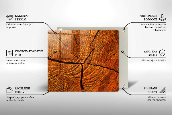 Deska kuchenna Pień drewna struktura