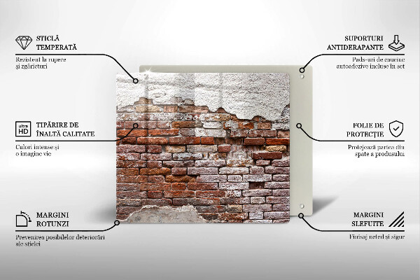 Deska kuchenna Stary mur cegły i beton