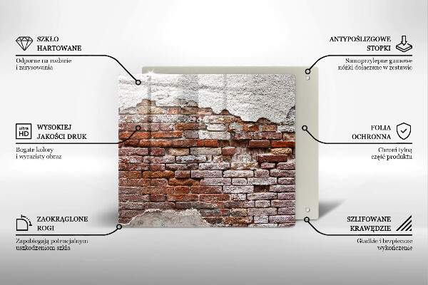 Deska kuchenna Stary mur cegły i beton