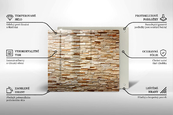 Deska kuchenna Tekstura ozdobne kamienie