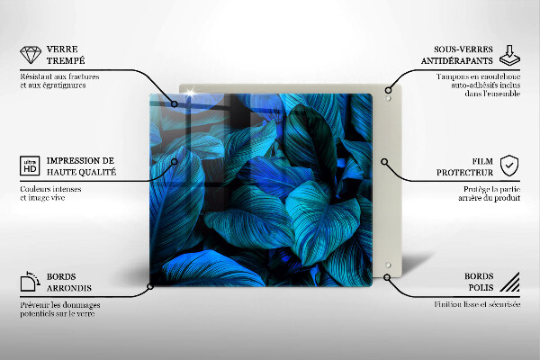 Deska kuchenna Liście roślinność dżungli