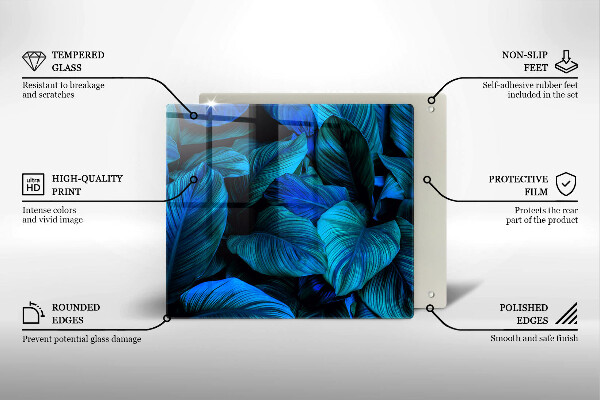 Deska kuchenna Liście roślinność dżungli