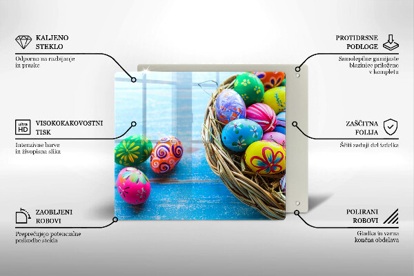 Deska kuchenna Wielkanocne jajka pisanki