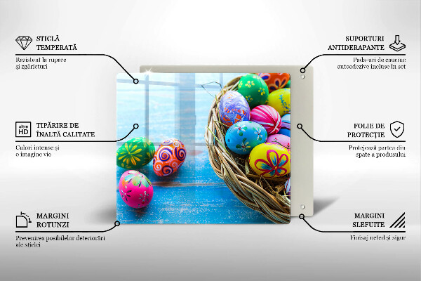 Deska kuchenna Wielkanocne jajka pisanki