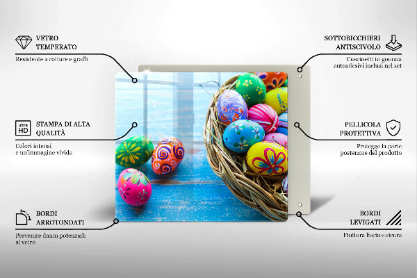 Deska kuchenna Wielkanocne jajka pisanki