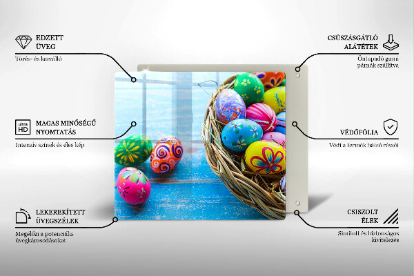 Deska kuchenna Wielkanocne jajka pisanki