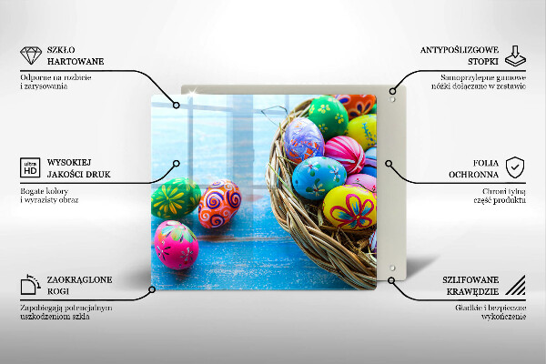 Deska kuchenna Wielkanocne jajka pisanki