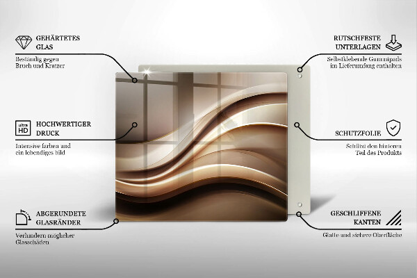 Deska kuchenna Abstrakcja łagodne linie