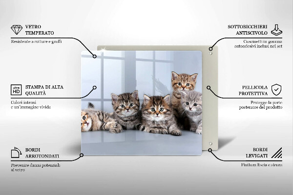 Deska kuchenna Słodkie małe kotki