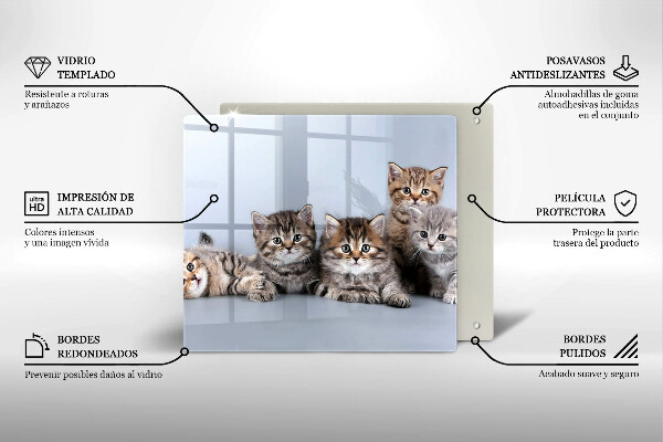 Deska kuchenna Słodkie małe kotki