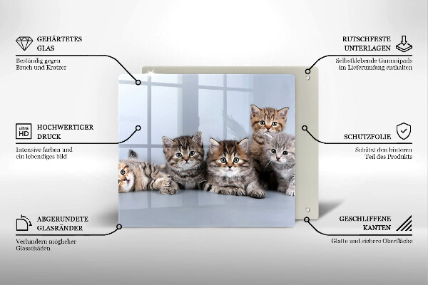 Deska kuchenna Słodkie małe kotki