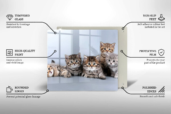 Deska kuchenna Słodkie małe kotki