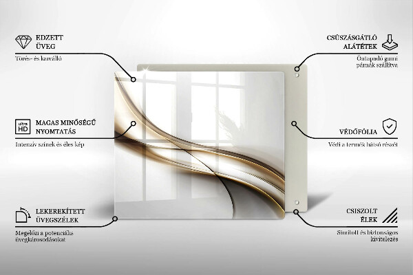 Deska kuchenna Łagodne linie abstrakcja