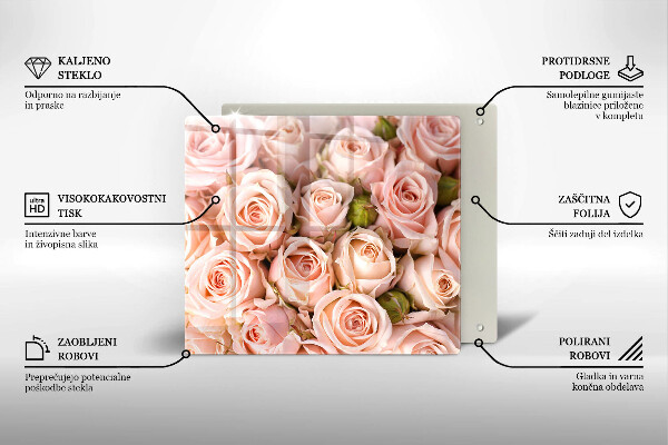 Deska kuchenna Bukiet delikatne róże