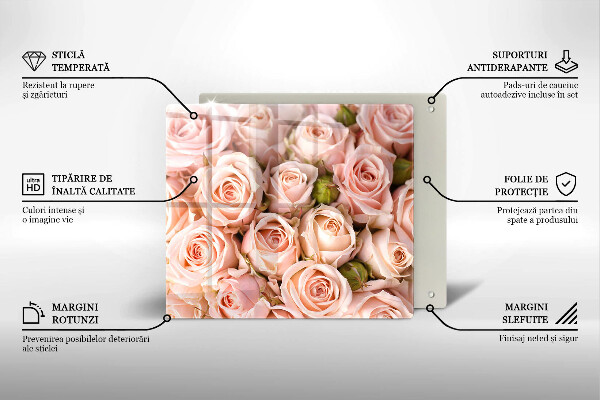 Deska kuchenna Bukiet delikatne róże