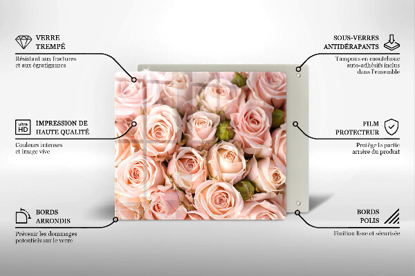 Deska kuchenna Bukiet delikatne róże