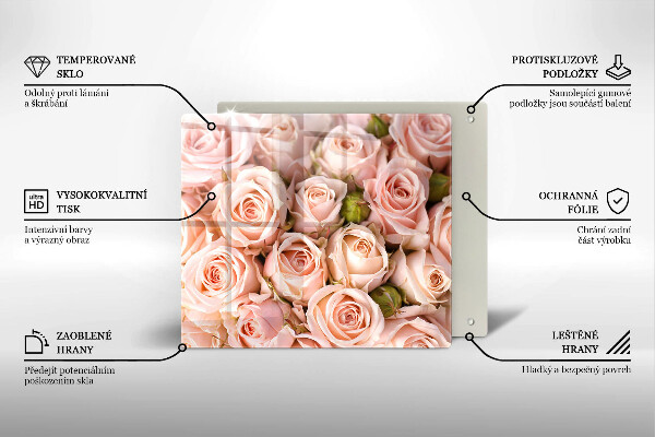 Deska kuchenna Bukiet delikatne róże