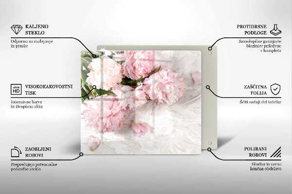 Deska kuchenna Delikatne róże kwiaty