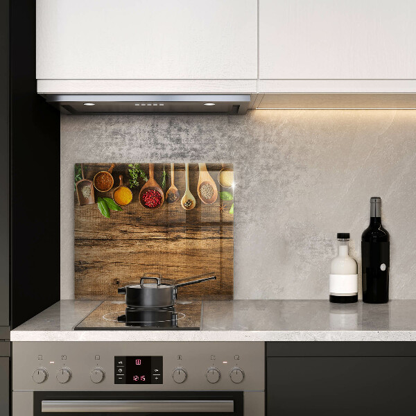 Deska kuchenna Drewniane łyżki przyprawy