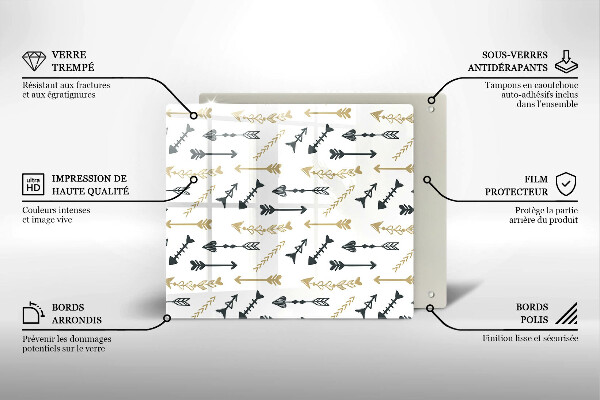 Deska kuchenna Wzór boho strzałki