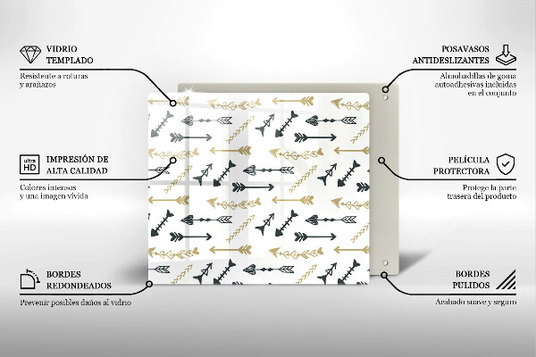 Deska kuchenna Wzór boho strzałki
