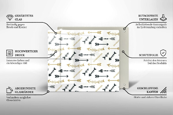 Deska kuchenna Wzór boho strzałki