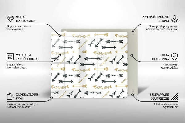 Deska kuchenna Wzór boho strzałki