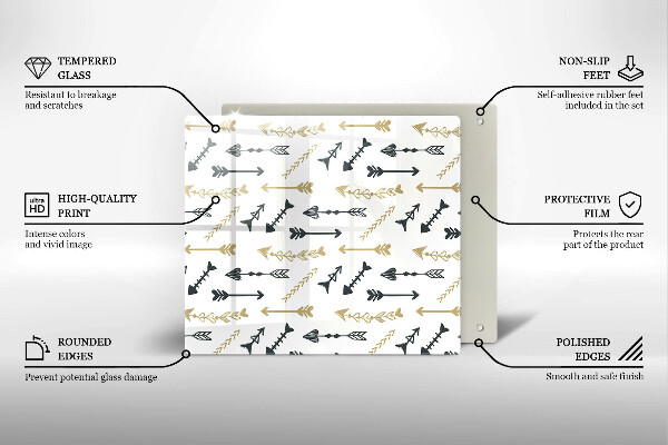 Deska kuchenna Wzór boho strzałki