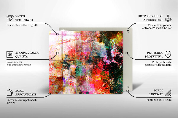 Deska kuchenna Abstrakcja farby