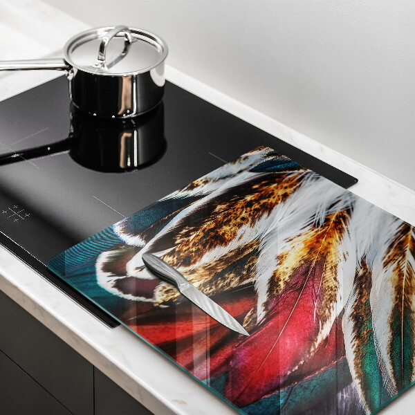 Deska kuchenna Boho pióra ptaka