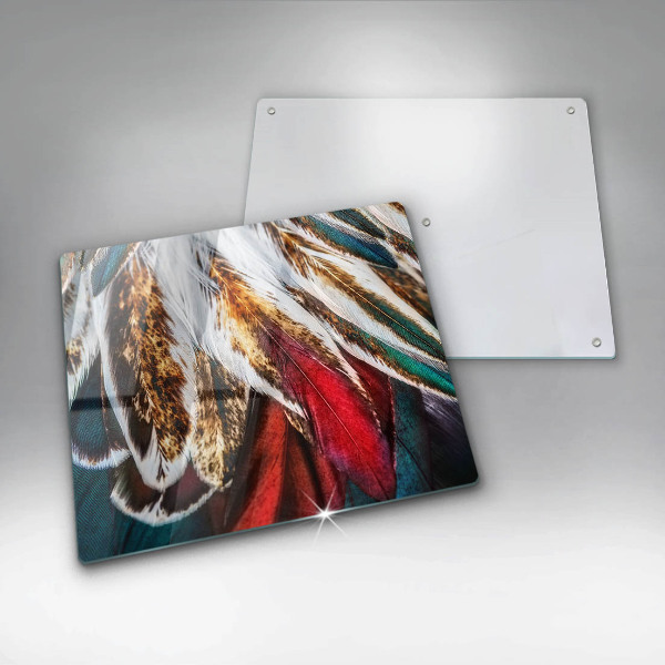 Deska kuchenna Boho pióra ptaka