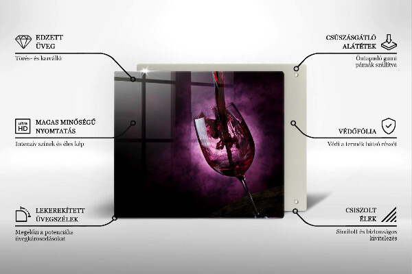 Deska kuchenna Kieliszek wina