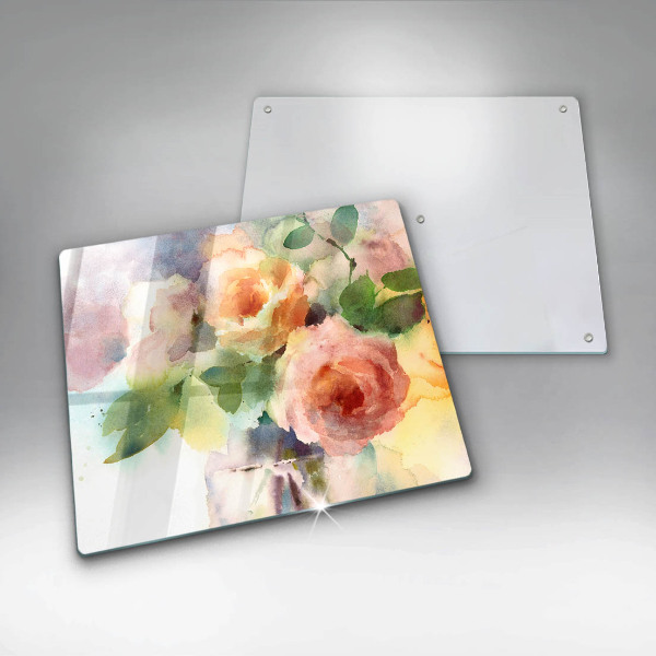 Deska kuchenna Malowane kwiaty