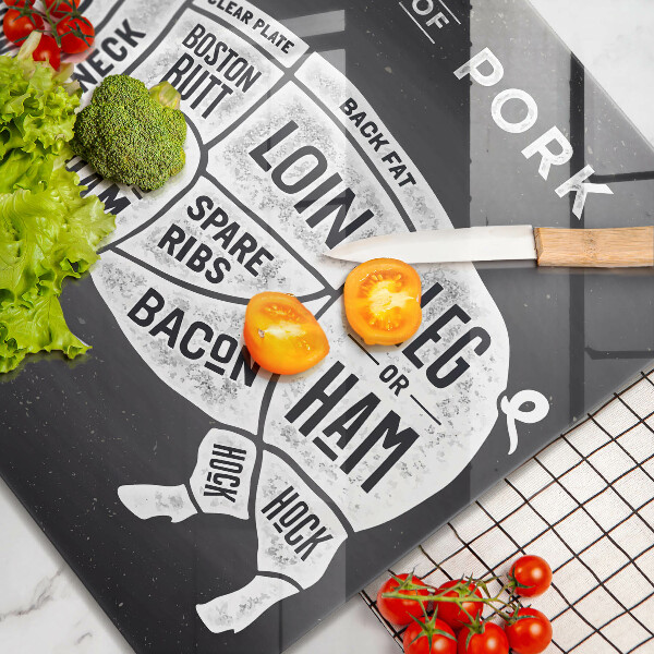 Deska kuchenna Mięso świni wieprzowina