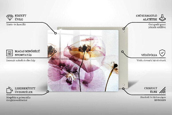 Deska kuchenna Delikatne kwiaty