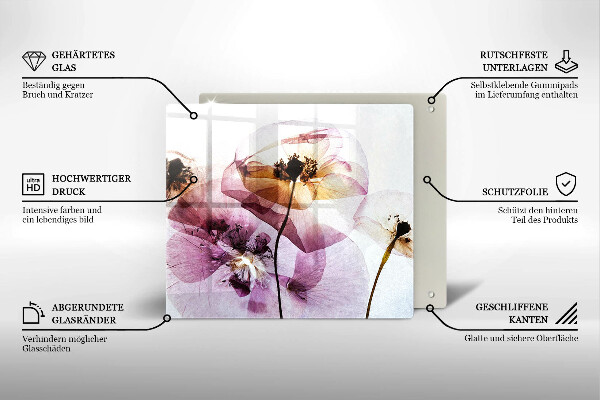 Deska kuchenna Delikatne kwiaty