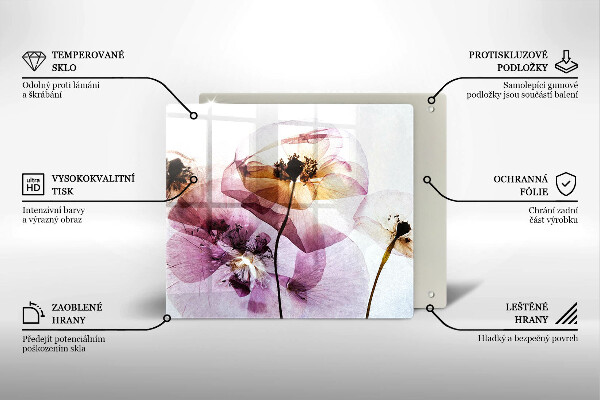 Deska kuchenna Delikatne kwiaty