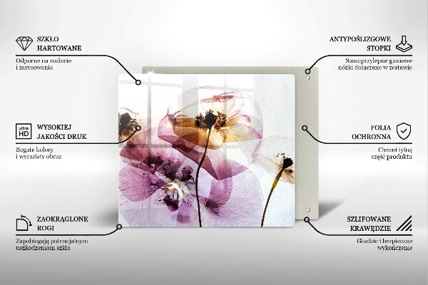 Deska kuchenna Delikatne kwiaty