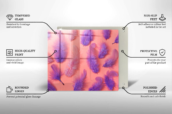 Deska kuchenna Puchate piórka