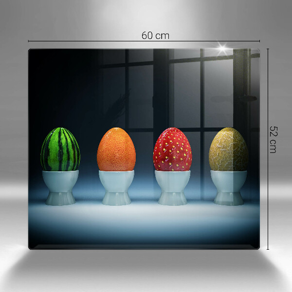 Deska kuchenna Abstrakcja owoce jajka