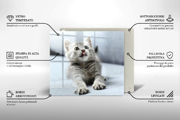 Deska kuchenna Mały uroczy kotek