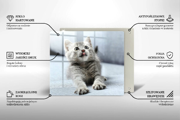 Deska kuchenna Mały uroczy kotek